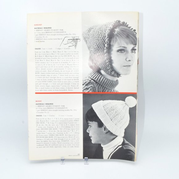 Vintage Bernat Learn to Knit Booklet NO.127 Knitting Arts & Crafts 1970's - Picture 3 of 5